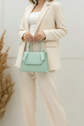 Fineur - Handbag Fineur Mini Prism  - Cyan